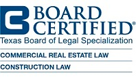 Kimber Davison TBLS Badge - Board Certified in Commercial Real Estate and Construction Law