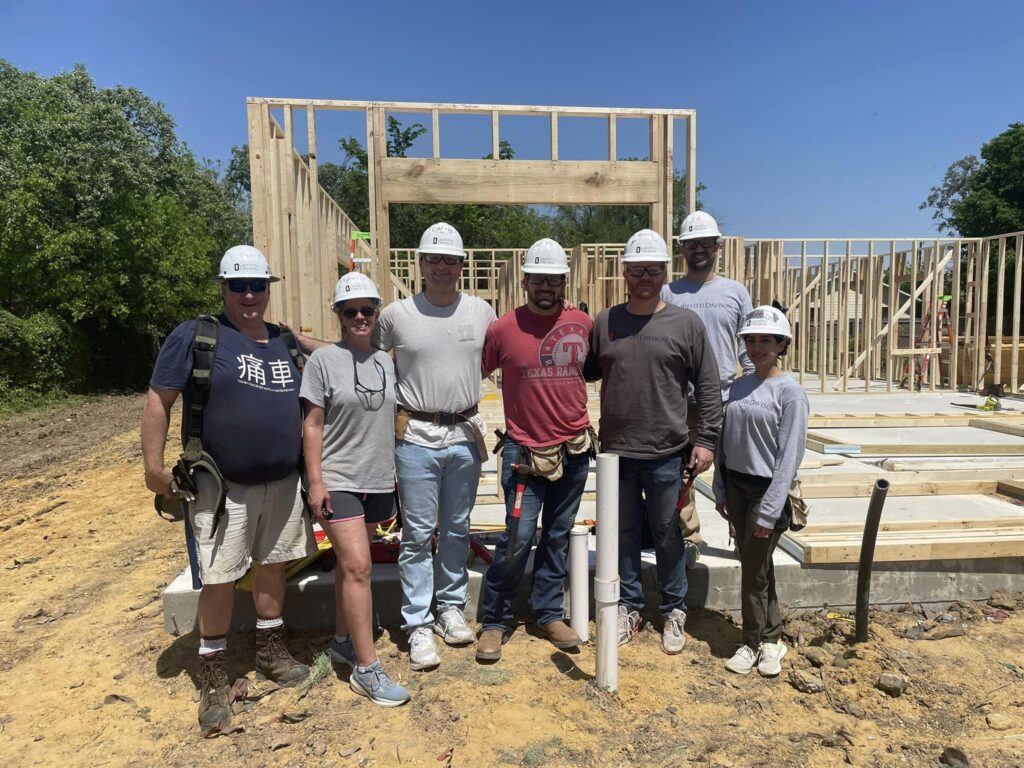 Griffith Davison had several employees on site for the 2023 Dallas Bar Association Home Project this weekend including Pat Mulry (and his wife Rachel Mulry), Caleb Johnston, Jonah Fritz, Brad Smith, J.P. Neyland, and Asia Ramirez. 